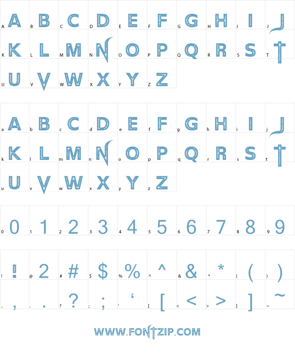 The Devil Net Font Character